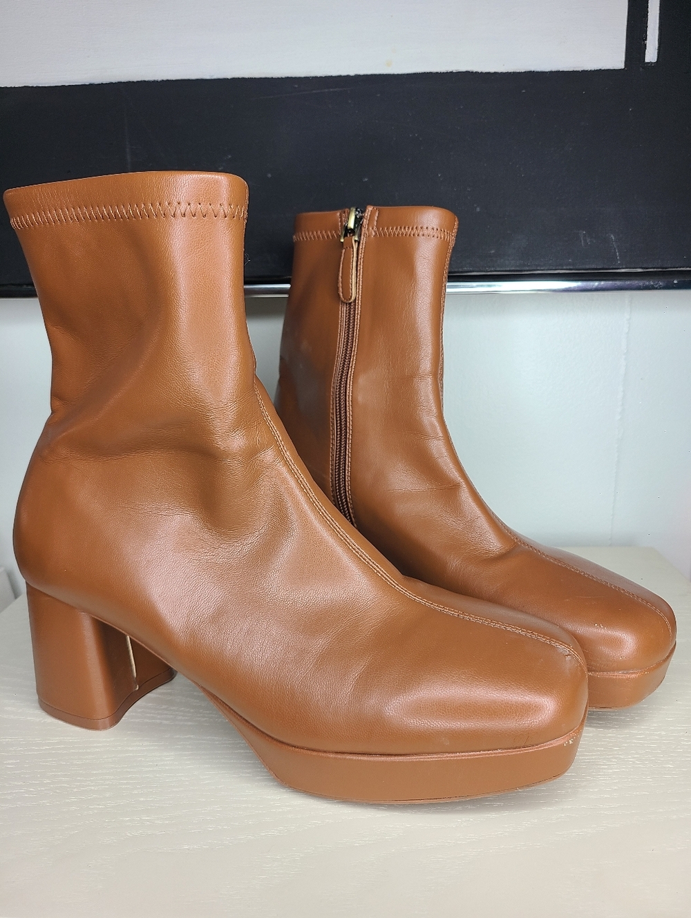 Aerosoles Brown Platform Boots 🤎 Size 8.5 Y2K